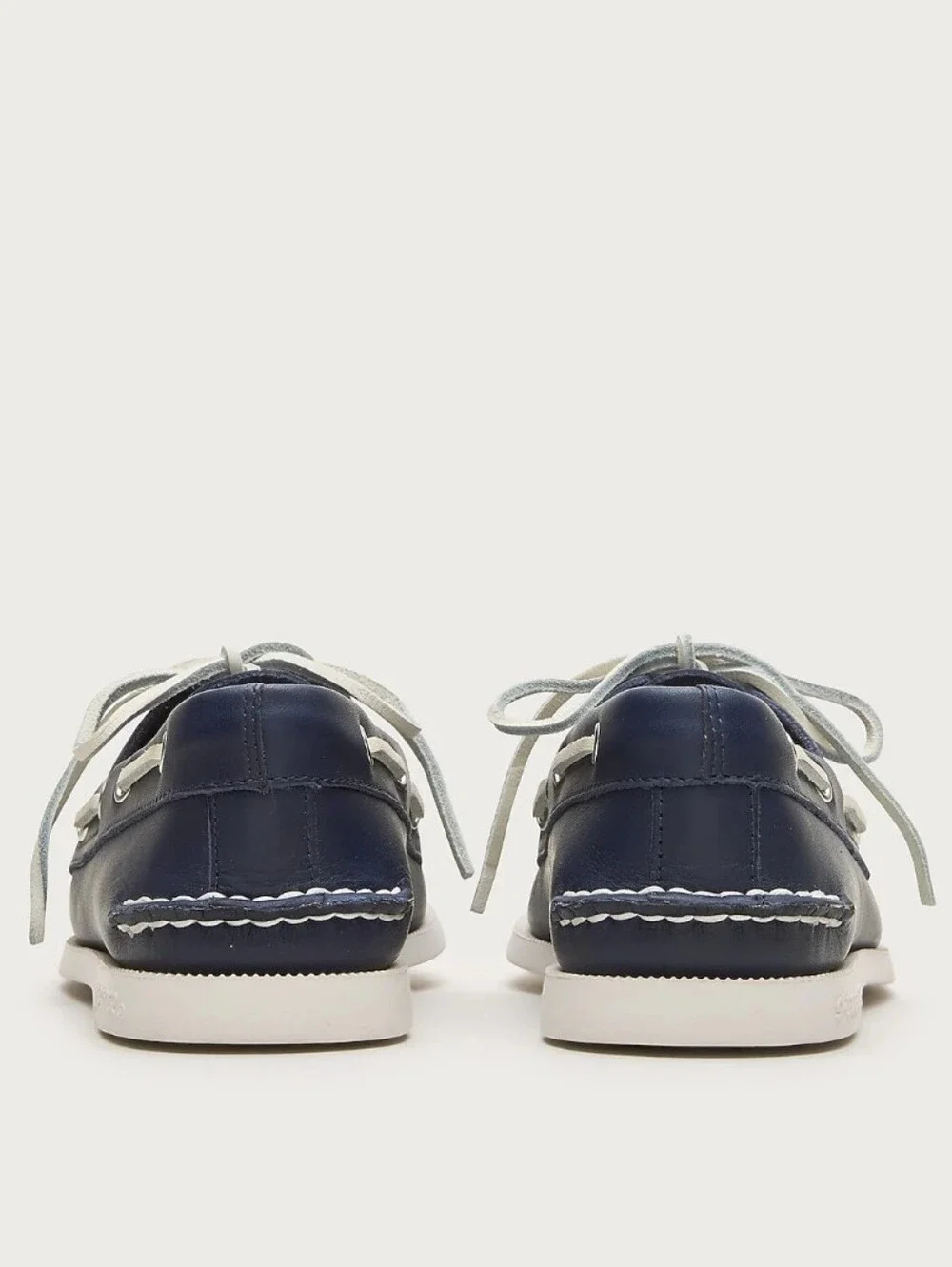 Sperry x J. Crew Authentic Original Leather Boat Shoes - navy, white